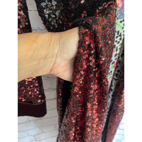 NWT Johnny Was Bohemian Glam Ombre Sequin Alicia Kimono L - Picture 10 of 13